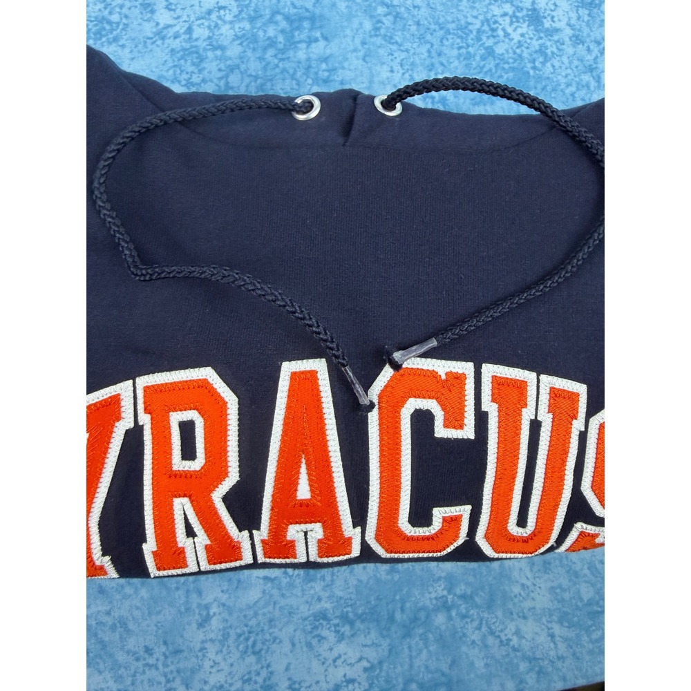 Champion Syracuse University Hoodie Navy Blue Mens Medium Sweatshirt NCAA - Picture 9 of 9